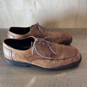 GORDON RUSH Mens size 11 Dress Shoe oxford Cognac Brown Leather